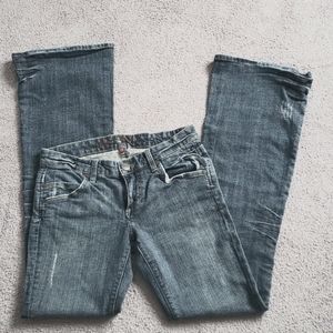 Miss Bisou vintage style flare jeans for women